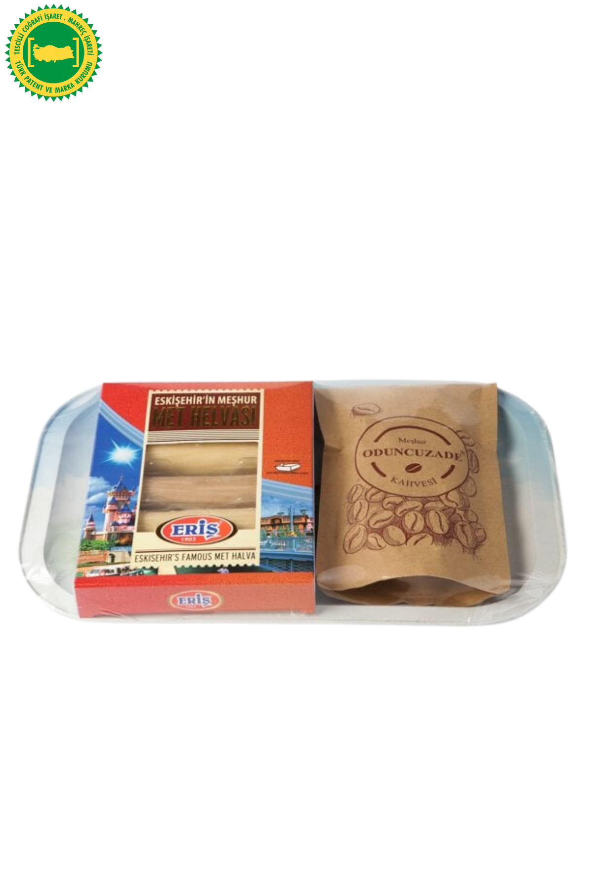 130 gr Met Helvası & 100 gr Türk Kahvesi (TEPSİ HEDİYELİ)