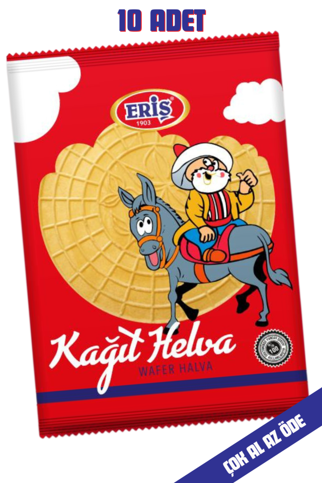 ÇOK AL AZ ÖDE - Eriş Çıtır Kağıt Helva (10 Adet)