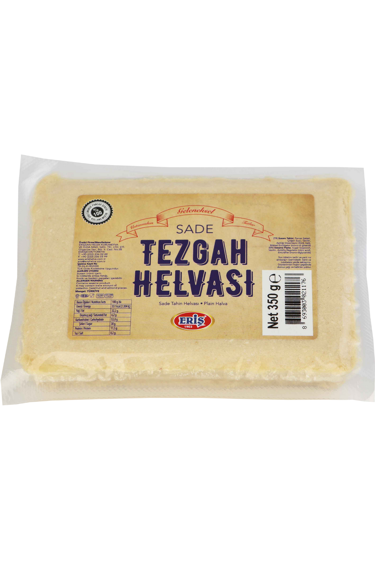 350 gr Sade Tezgah Helvası
