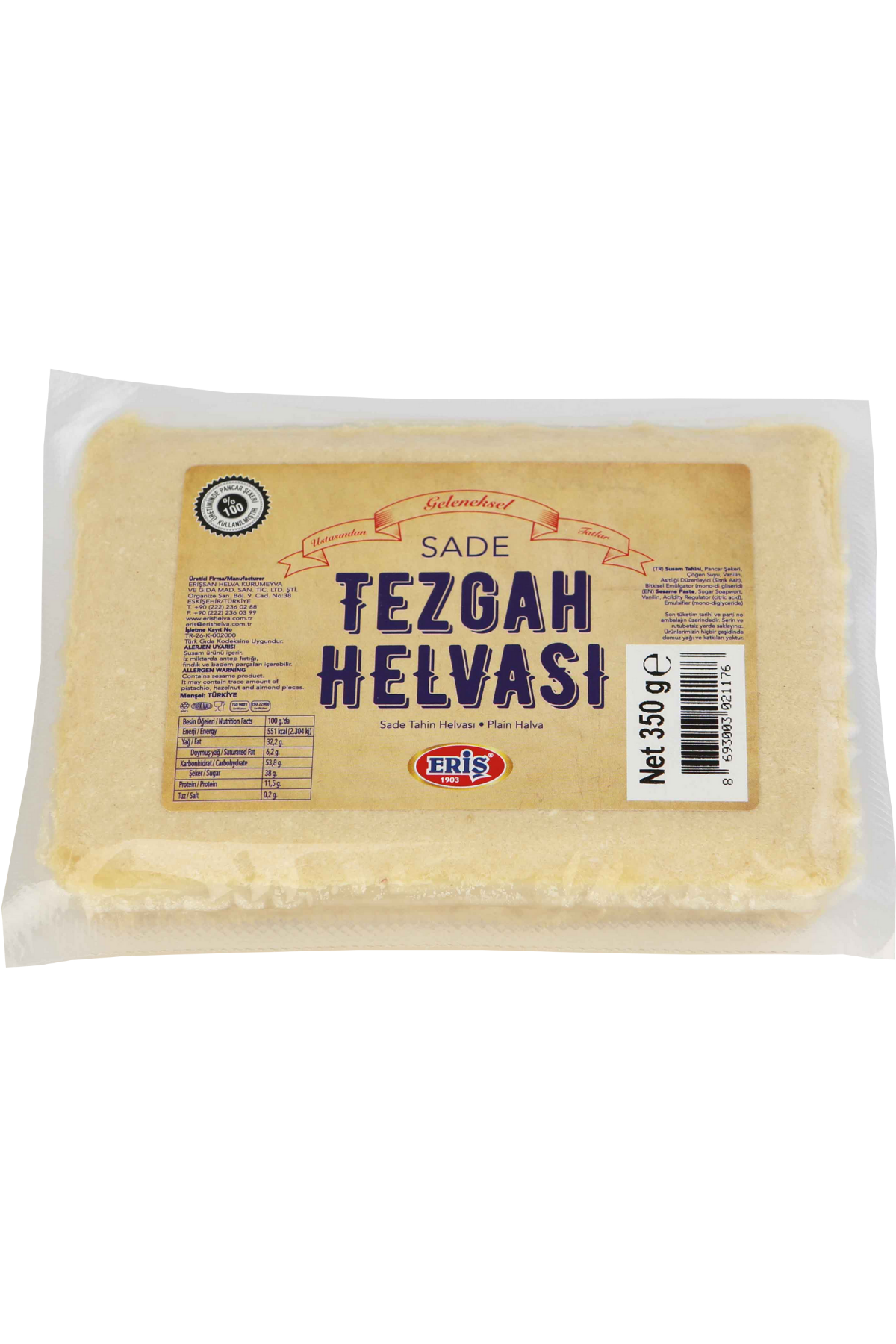 350 gr Sade Tezgah Helvası