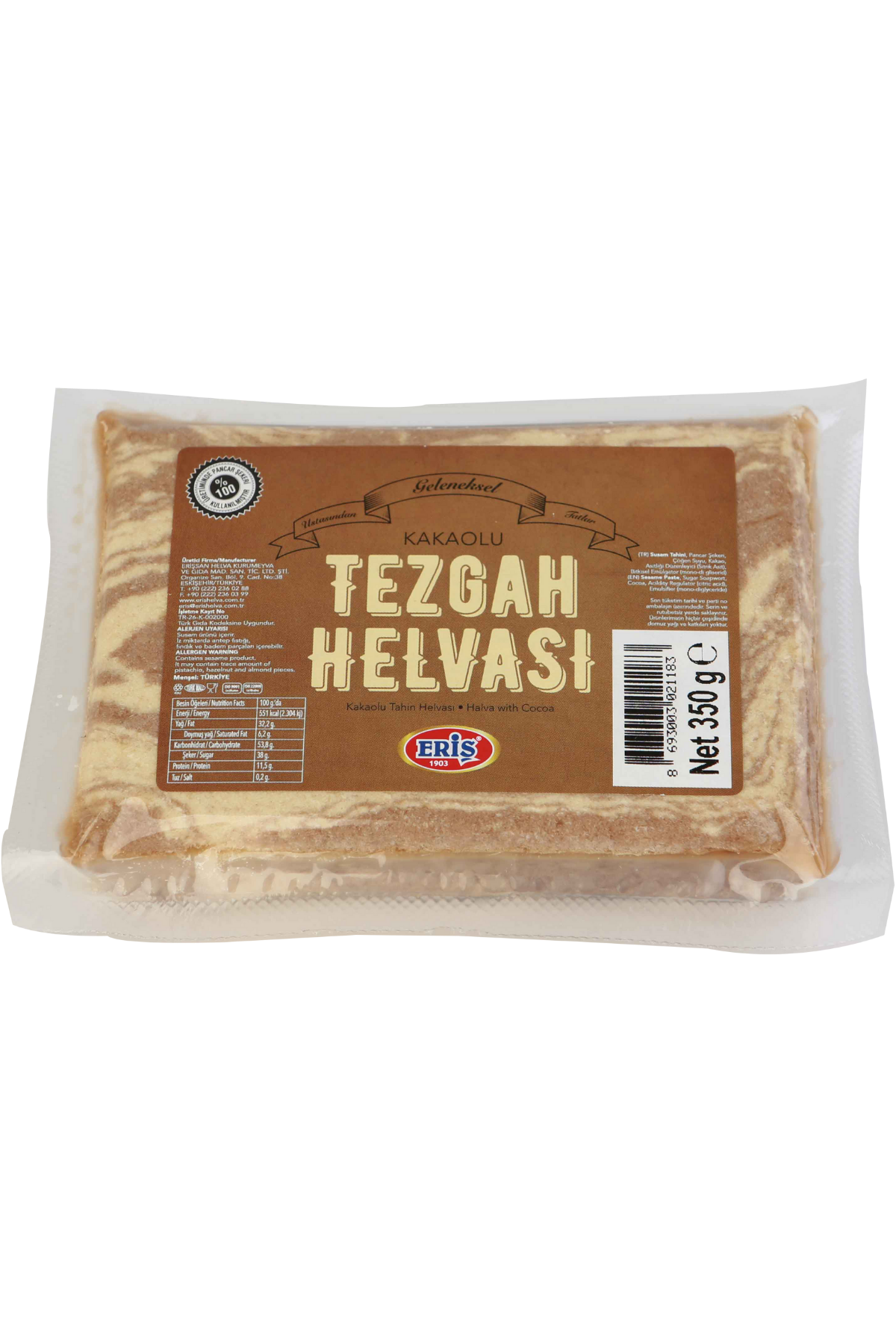 350 gr Kakaolu Tezgah Helvası